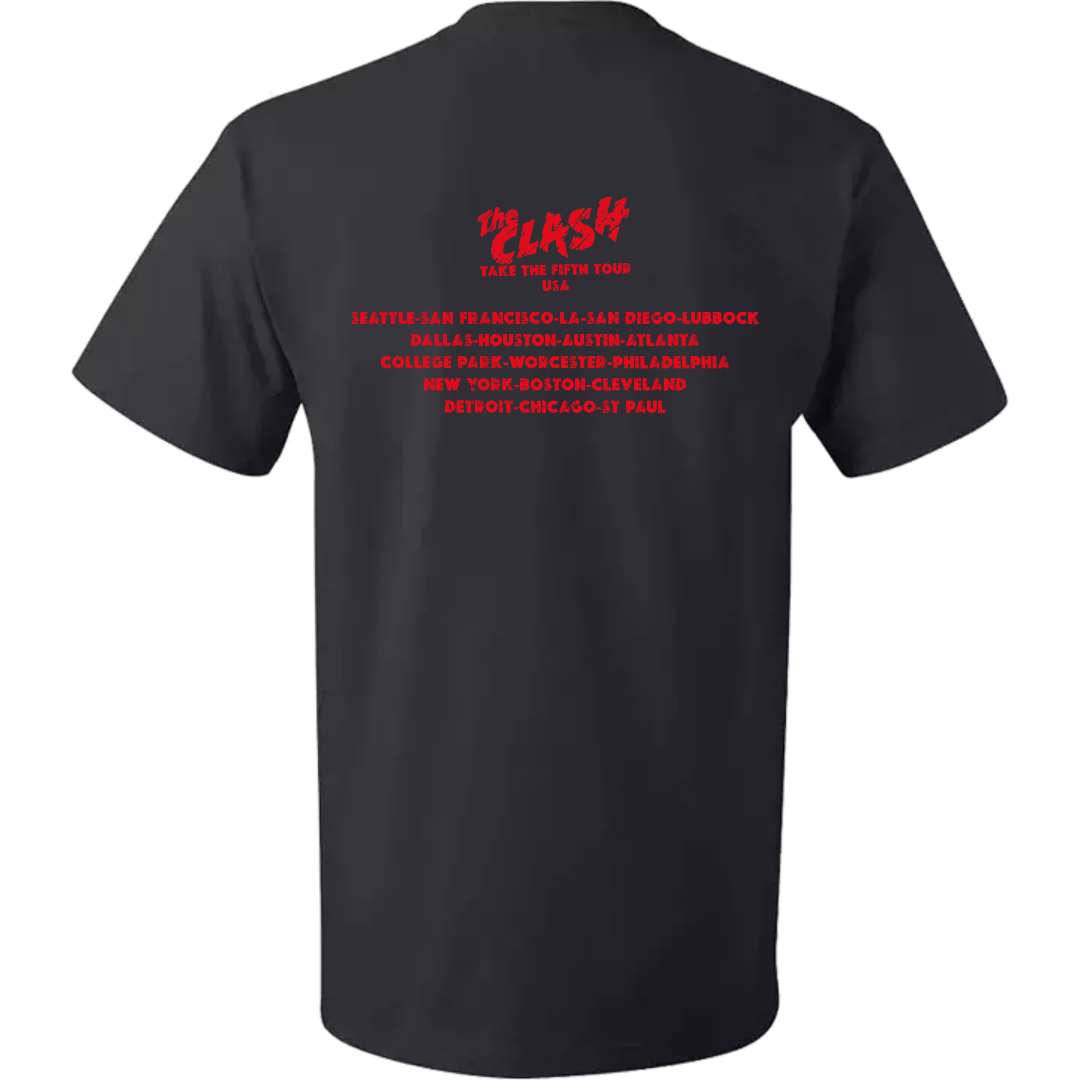 The Clash USA 1979 Tour T-shirt WITH BACK PRINT